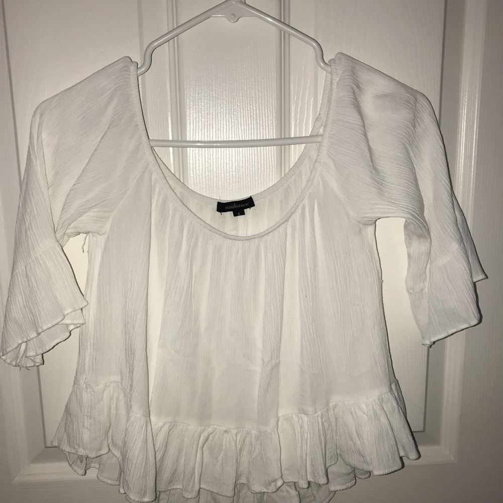 White Off the Shoulder Top